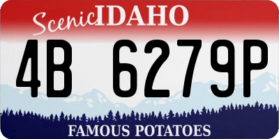 ID license plate 4B6279P
