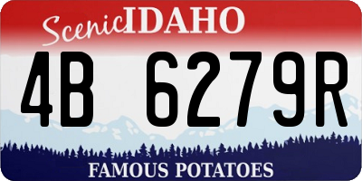 ID license plate 4B6279R