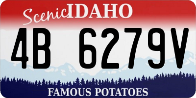 ID license plate 4B6279V