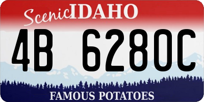 ID license plate 4B6280C