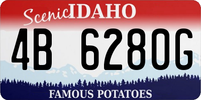 ID license plate 4B6280G
