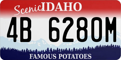 ID license plate 4B6280M