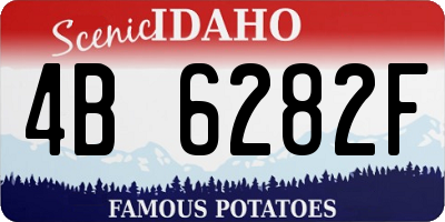 ID license plate 4B6282F