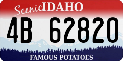 ID license plate 4B6282O