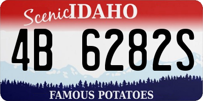 ID license plate 4B6282S