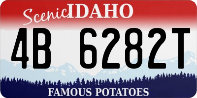 ID license plate 4B6282T