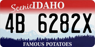 ID license plate 4B6282X