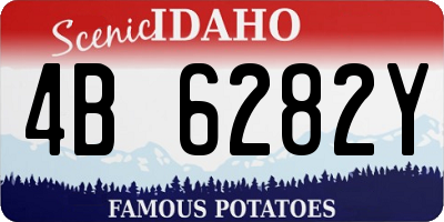 ID license plate 4B6282Y