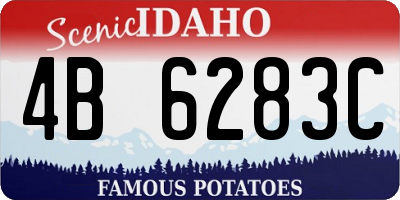 ID license plate 4B6283C