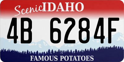 ID license plate 4B6284F