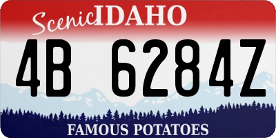 ID license plate 4B6284Z