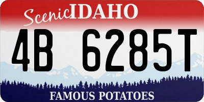 ID license plate 4B6285T
