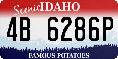 ID license plate 4B6286P