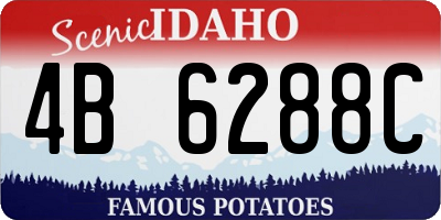 ID license plate 4B6288C