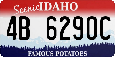 ID license plate 4B6290C
