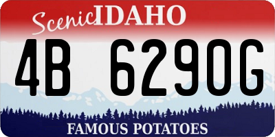 ID license plate 4B6290G