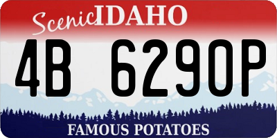 ID license plate 4B6290P
