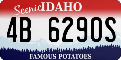 ID license plate 4B6290S