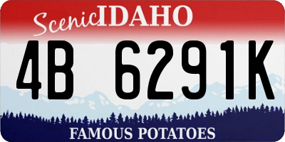 ID license plate 4B6291K