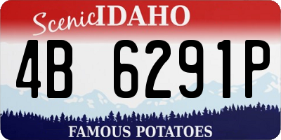 ID license plate 4B6291P