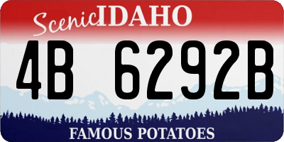 ID license plate 4B6292B