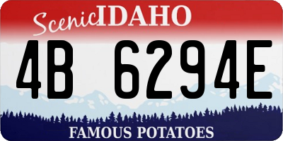 ID license plate 4B6294E