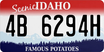 ID license plate 4B6294H