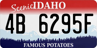 ID license plate 4B6295F