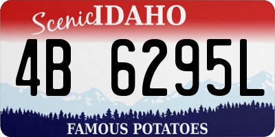 ID license plate 4B6295L
