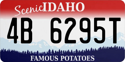 ID license plate 4B6295T