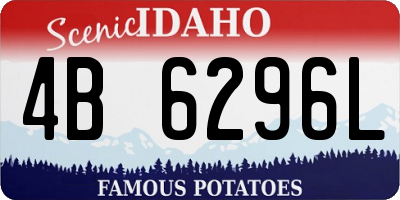 ID license plate 4B6296L