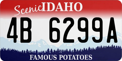 ID license plate 4B6299A