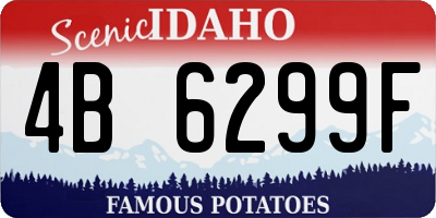ID license plate 4B6299F
