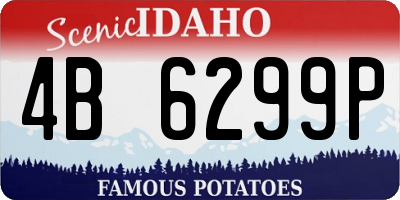 ID license plate 4B6299P