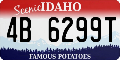 ID license plate 4B6299T