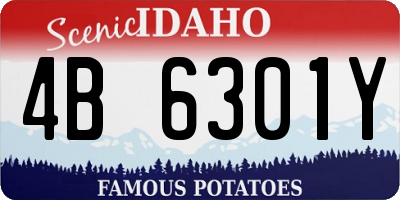 ID license plate 4B6301Y