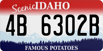 ID license plate 4B6302B
