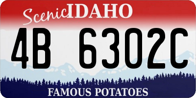 ID license plate 4B6302C
