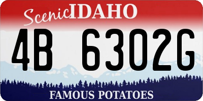 ID license plate 4B6302G