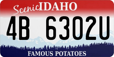 ID license plate 4B6302U