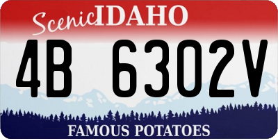 ID license plate 4B6302V