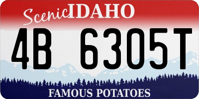 ID license plate 4B6305T