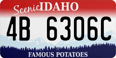 ID license plate 4B6306C