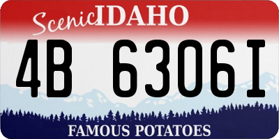 ID license plate 4B6306I