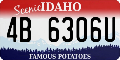 ID license plate 4B6306U