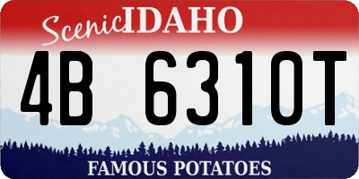 ID license plate 4B6310T