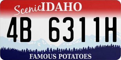 ID license plate 4B6311H