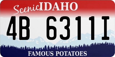 ID license plate 4B6311I