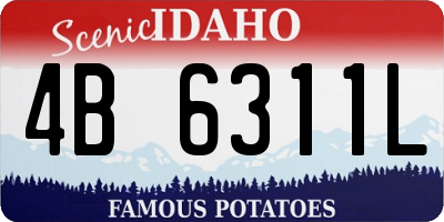 ID license plate 4B6311L