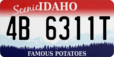ID license plate 4B6311T